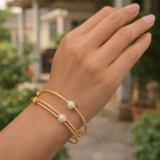 Glimmering Love bangles