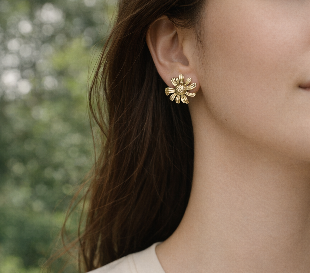 Golden Bloom Studs