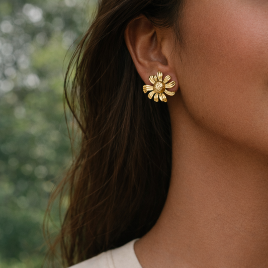Golden Bloom Studs
