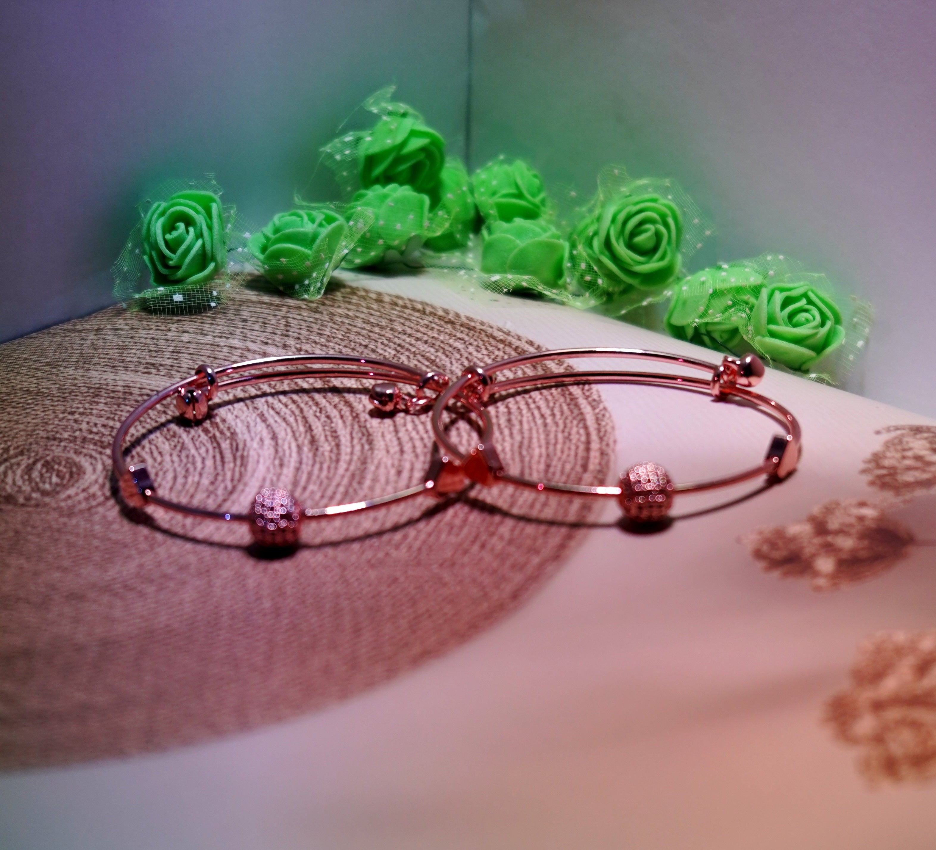 Glimmering Love bangles